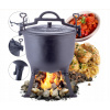 POĽOVNÍCTVO LIATINOVÝ SMALTOVANÝ HRNIEC STOJACÍ NA CAMPFIRE 7 L KAMILLE (POĽOVNÍCKY LIATINOVÝ KOTOL, SMALTOVANÝ NÁTER, na táborák)