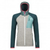 Ortovox Fleece Gp Classic Knit Hoody W arctic grey XS; Zelená bunda