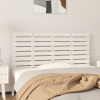 vidaXL Nástenné čelo postele biele 156x3x63 cm masívna borovica - Biela - 22565-164086