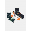 Detské ponožky adidas Performance 3-pak zelená farba, JM1808 34/36