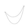 Piercing reťaz DF 6075 z bieleho zlata