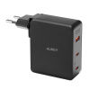 Aukey PA-B7O, 1xUSB-A, 2xUSB-C, 140W GaN sieťová nabíjačka (čierna)