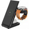 Nabíjačka 3v1 Qi, pre hodinky Garmin, slúchadlá, USB-C Fixed