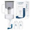 Sklenená filtračná kanvica Wessper 3,3 l čierna + 3x filter AquaClassic
