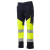 Payper WORKING SUMMER Reflexné nohavice 5XL, Fluorescent yellow-Navy blue