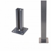 Pätka stĺpika typ U 60x40, skrutkovacia, ANTRACITOVÁ