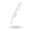 Masážna hlavica Satisfyer Wand-er Woman biela, XXL výkonná vibračná masážna hlavica s USB nabíjaním