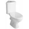 AQUALINE - CLIFTON Rohový WC kombi misa s nádržkou vrátane splachovacej súpravy, biela FS1PK