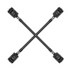 Bedroom Fantasies - Hog Tie Cross Bar With Cuffs Black - Bedroom Fantasies Hog Tie Cross Bar Black