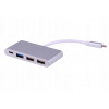 USB-C hub 4 v 1, viacportový, 2x USB-A 2.0, 1x USB-A 3.0, 1x USB-C