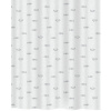 Spirella sprchový záves KOS, motív rybičiek, sivý, 180 × 200 cm, polyester
