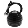 Čajník, kanvica na čaj - Oceľový kotol 3 lesklá čierna indukčné plynové 1214 (Čajník, kanvica na čaj - Oceľový kotol 3 lesklá čierna indukčné plynové 1214)