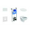 Ideal Standard ProSys - Set predstenovej inštalácie, klozet Alpha s doskou, tlačidlo Oleas M1, SoftClose, biela ProSys120M SP40