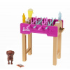 Mattel Barbie mini herní set s mazlíčkem stolní fotbálek