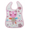 Cangoroo Podbradník s vreckom Baby Bib Happy Meal - růžový Cangaroo