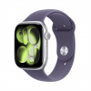 Apple Watch Series 11 GPS + Cellular 42mm Strieborný hliník s hmlovo fialovým športovým remienkom - S/M MF8H4WF-A