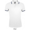 SOL´S PASADENA / Pánska polokošeľa - white/navy XXXL