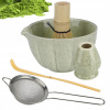 Matcha Sada na každodenný čaj Čaj Čarodejnica Metlička Podstavec Lyžička