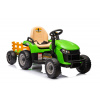 LEAN CARS Elektrický traktor s vlečkou BBH-030 na diaľkové ovládanie 2,4G zelená 12V7AH - 2x45W -2025