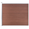 zahrada-XL Plotový panel WPC 175x146 cm hnedý 148981