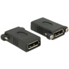 Delock 85123 DisplayPort adaptér [1x zásuvka DisplayPort - 1x zásuvka DisplayPort] čierna 0 mm; 85123