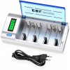 Univerzálna nabíjačka batérií EBL 906 LCD AA AAA C D 9V Ni-MH 4+2