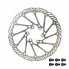 FORCE kotúč brzdový-2 160 mm, 6 dier, strieborný