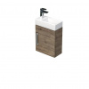 Swiss aqua technologies Koupelnová skříňka s umyvadlem SAT Cube Way 40x47,5x20 cm dub Wellington mat CUBE320401DDW