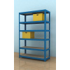 Kovový regál Futur plus 1800x1200x450/6, modrá, 200 kg/pol.