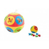 Teddies vkládačka míč plast průměr 13 cm 2 barvy v síťce