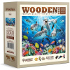 WOODEN CITY Drevené puzzle Šťastní delfíny 1010 dielikov NB 1010-0104-XL
