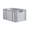 Euro prepravky classic-line B, madlá sivé, z PP, 600 x 400 x 320 mm, BJ = 3 ks
