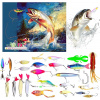 Lanmijia Adventný kalendár Fishing Lures 2025 – 24 rybárskych nástrah a prekvapení