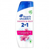 Head & Shoulders Smooth & Silky 2 v 1 Šampón a Kondicionér 400 ml. Vlasy Bez Lupín