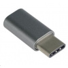 PREMIUMCORD Adaptér USB 3.1 C/male - USB 2.0 Micro-B/female, kovově šedý kur31-04