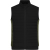 James & Nicholson Vesta JN 1864 s podšívkou, pánská COT021864ajj04-black/olive XL Černá/olivová