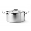 Nízký hrnec s poklicí o průměru 320 mm, 12l | HENDI, Profi Line inox