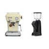 Ascaso Dream PID, Sweet Cream + Eureka Nadir 65, black