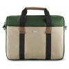 Brašna na notebook Hama Silvan, taška na notebook, pre 34-36 cm (13,3-14,1), recyklovaný polyester, béžová/zelená 222061