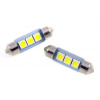 AUTO LED ŽIAROVKA 5500K C5W 3 SMD 5050 31 mm, 36 mm, 39 mm, 42 mm,