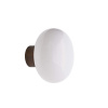 New Works Nástenná lampa Karl-Johan Wall Lamp, Smoked Oak w. White Opal Glass 20320