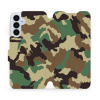 Flipové pouzdro Mobiwear - Samsung Galaxy A25 5G - V111P Maskáče (Knížkové flip pouzdro, obal, kryt na mobil Samsung Galaxy A25 5G - V111P Maskáče, materiál Umělá kůže + TPU - ochrana 360°, stojánek,