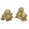Dekorácia žaba, keramika, zlatá, 7x6x7, 5cm, (balenie obsahuje 2kusy!)|Ego Dekor