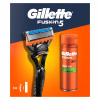 Gillette Fusion 5 holiaci strojček + 1 náhradná hlavica + 5x Action gél na holenie 200 ml