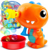 Bublifuk stroj na výrobu mýdlových bublin Dinosaurus oranžovy (790500)