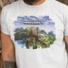 Tričko s potlačou MINECRAFT Pánsky Biela 122 cm/6 rokov