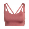 adidas Yoga Luxe Studio Light-Support Fire Bra Womens Red XS D-DD