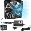 12V VENTILÁTOR S REGULÁCIOU RÝCHLOSTI PRE POČÍTAČE A SIEŤOVÉ ZARIADENIA
