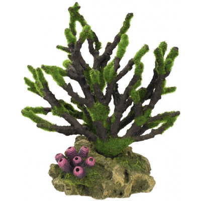 Nobby vzduchová dekorácia do akvária Koral s machom 19 x 12 x 20,8 cm