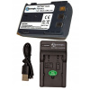 Nabíjačka USB + akumulátorová batéria NB2L NB2LH NB-2L NB-2LH pre CANON EOS 350D 400D